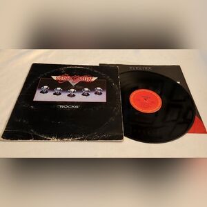 Aerosmith - Rocks 1976 Columbia PC-34165 Hard Rock Vinyl LP Record Album Vintage